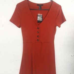 Forever 21 burnt orange dress